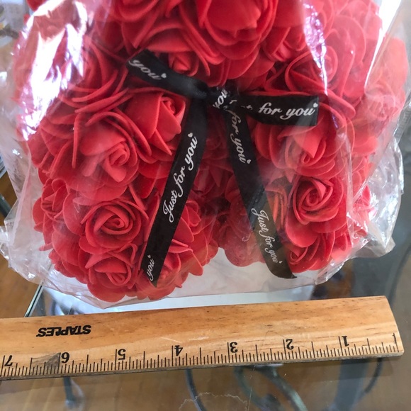 Red flower bear - Picture 5 of 6